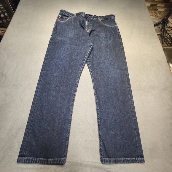 Ag Adriano Goldschmied Jean Mens 38x30 Ives Athletic Straight Distressed Denim - Picture 1 of 11